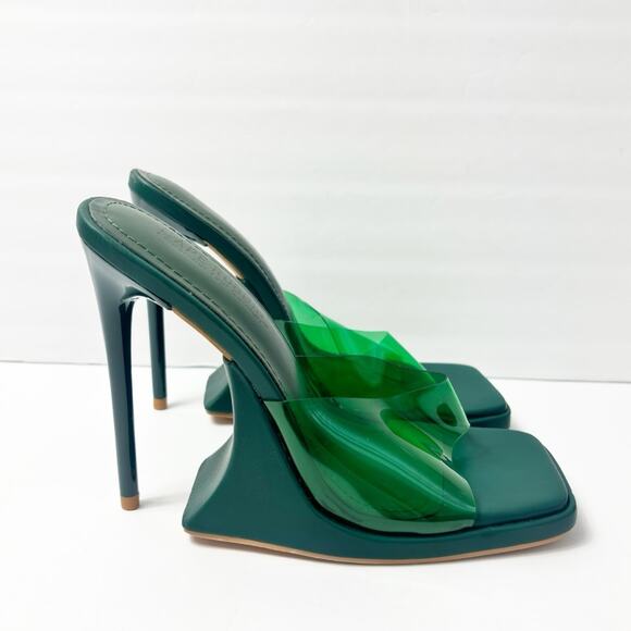 CAPE ROBBIN MAGANA SEXY STILETTO PEEP TOE HIGH HEELS SQUARE TOE SIZE 6 NEW - Picture 2 of 7